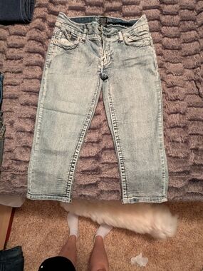 Apollo Jeans Light Blue Cropped Straight Ankle Jeans